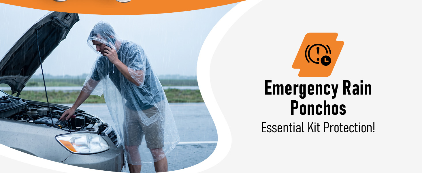 rain poncho clear disposable emergency family pack lightweight pocket size camping hiking theme park