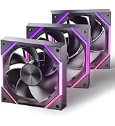 Asiahorse Nyota 120mm Case Fan with Efficient Cooling, ARGB Fan Lighting, 800-1800RPM Speed Contr...