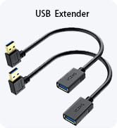 USB Extension Cable Right Ang