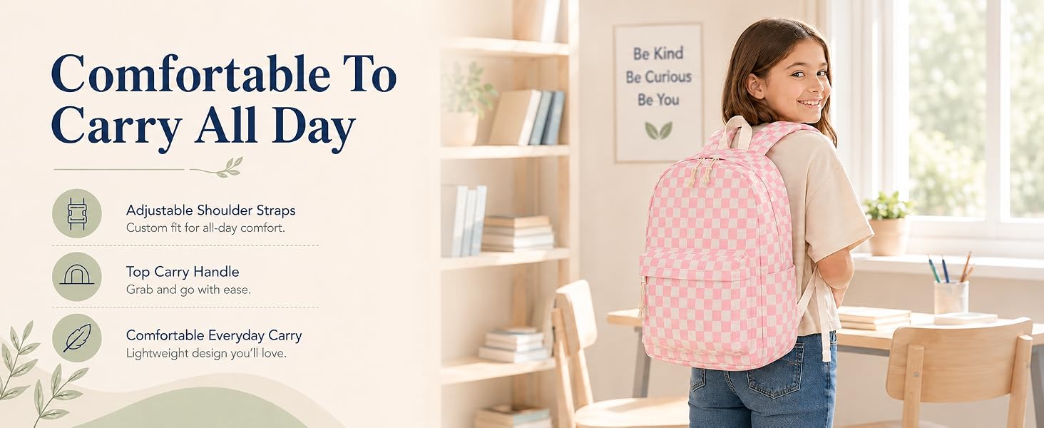 pink backpack