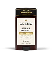 cremo aluminum free deodorant fragrance odor protection armpit sweat italian bergamot