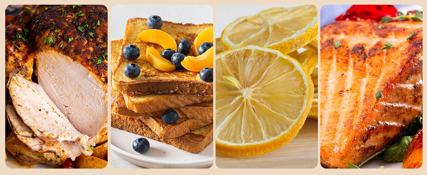 Pro 8in1 Convection Countertop Toaster Oven - Healthy Kitchen Glass Air Fryer Roaster Oven,