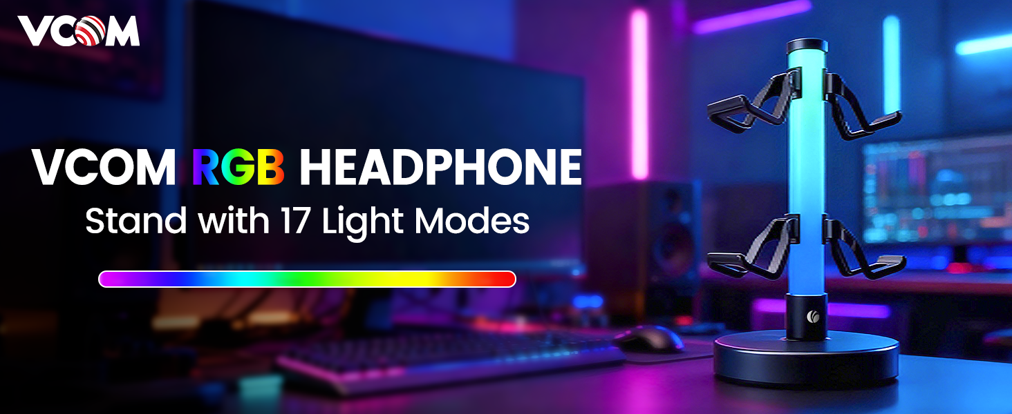  RGB Gaming Headphones Stand