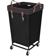 StorageWorks 160L Laundry Basket with Wheels, Large Rolling Hampers for Clothing Organizer, Dirty...