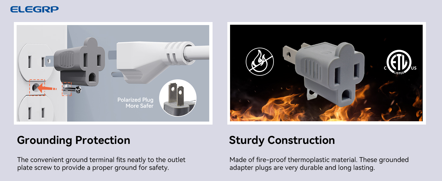 2 to 3 prong outlet extender adaper