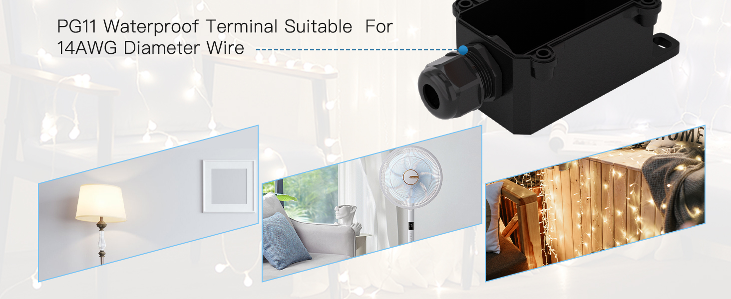 US-3-Prong Piggyback Switched Power Cord