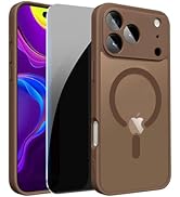 LWLFEKA for iPhone 17 Pro Max Case with Privacy Screen Protectors &amp; Camera Protector Cover, Compa...