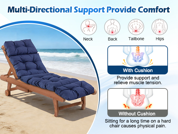 outdoor chaise lounge cushion