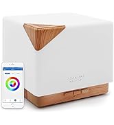 ASAKUKI Smart WiFi Essential Oil Aromatherapy Diffuser, Easy Connect with Alexa and Google Home P...
