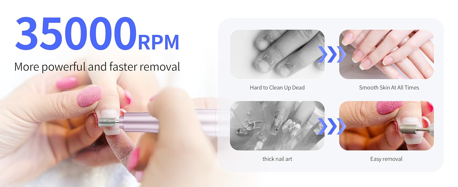 Easy nail polish removal.