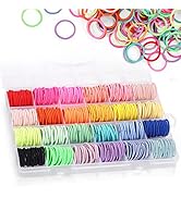 Baby Hair Bands, 336Pcs Small Elastic Hair Bands for Girls, Tiny Colorful Ponytail Holders Hair T...