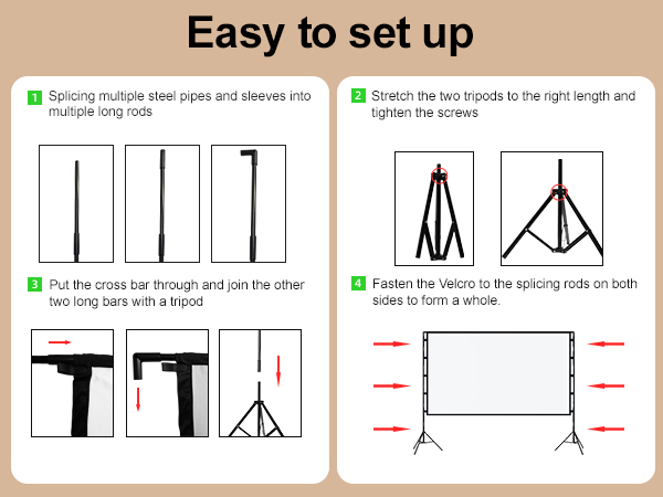 Projector Screen with Stand
