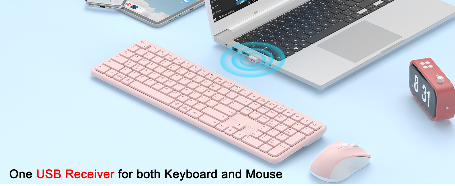 silent keyboard and mouse wireless