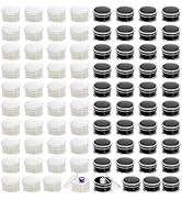 Tosnail 40 Pack Mini Round Gem Box, Diamond Jewelry Storage Container, Small Charm Display Case f...