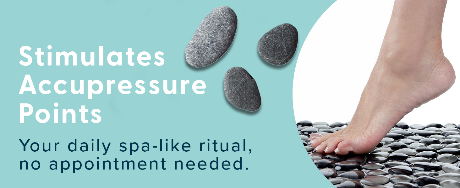 river rock mat, massage shower mat, shiatsu bath mat, shower mat pebble, bathtub liner, xl bath mat