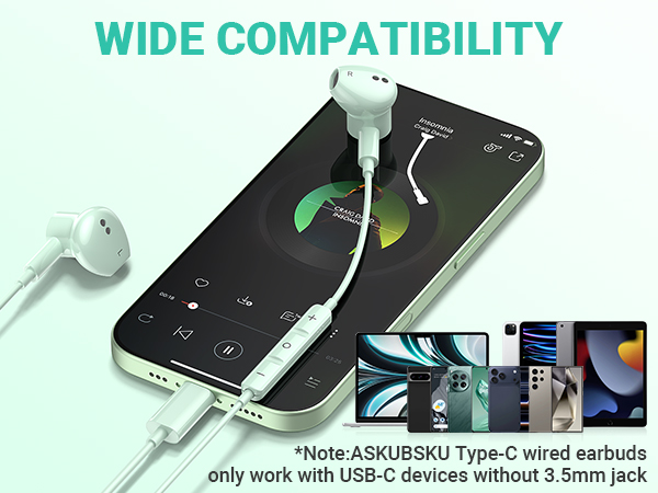 usb c headphones for iPhone 15 Pro max