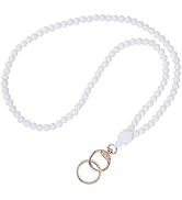 Ornaland Teacher Lanyard Silicone Beaded Lanyards for ID Badges for Keys for Nurse Student Women ...