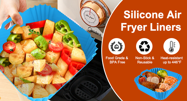 reusable air fryer liners silicone