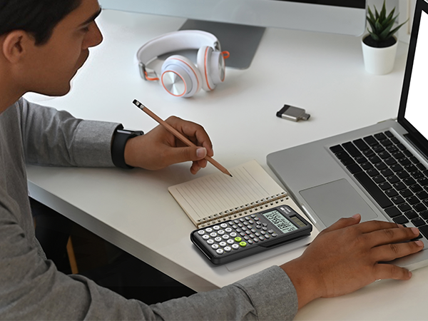 ROATEE Calculators 401 Functions 2-Line Display with Sliding Cover