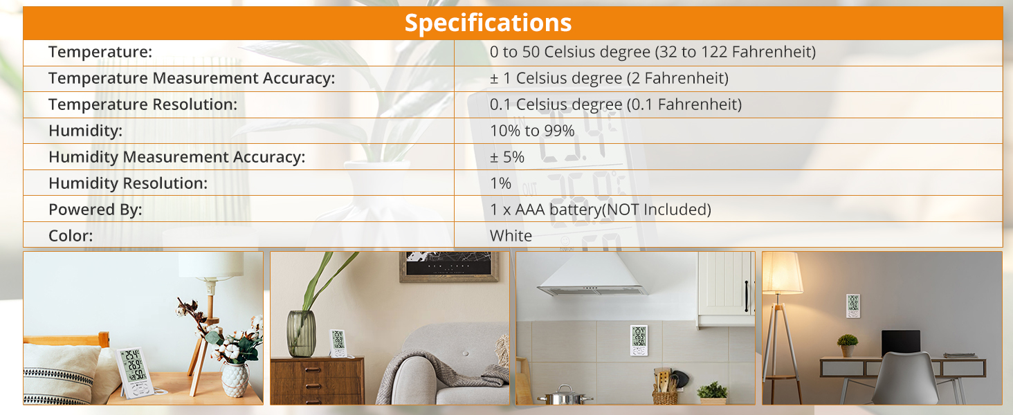 3 in 1 Thermometer Hygrometer