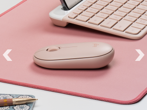 pebble m350 wireless compact rose mouse