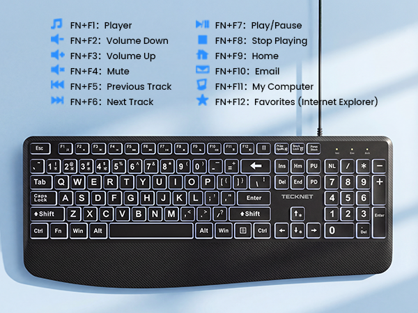 Wired Keyboard and Mouse Combo