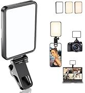 Rechargeable Soft Selfie Light for Phone, Camera, Laptop, 3000mAh Portable LED Light for Pictures...