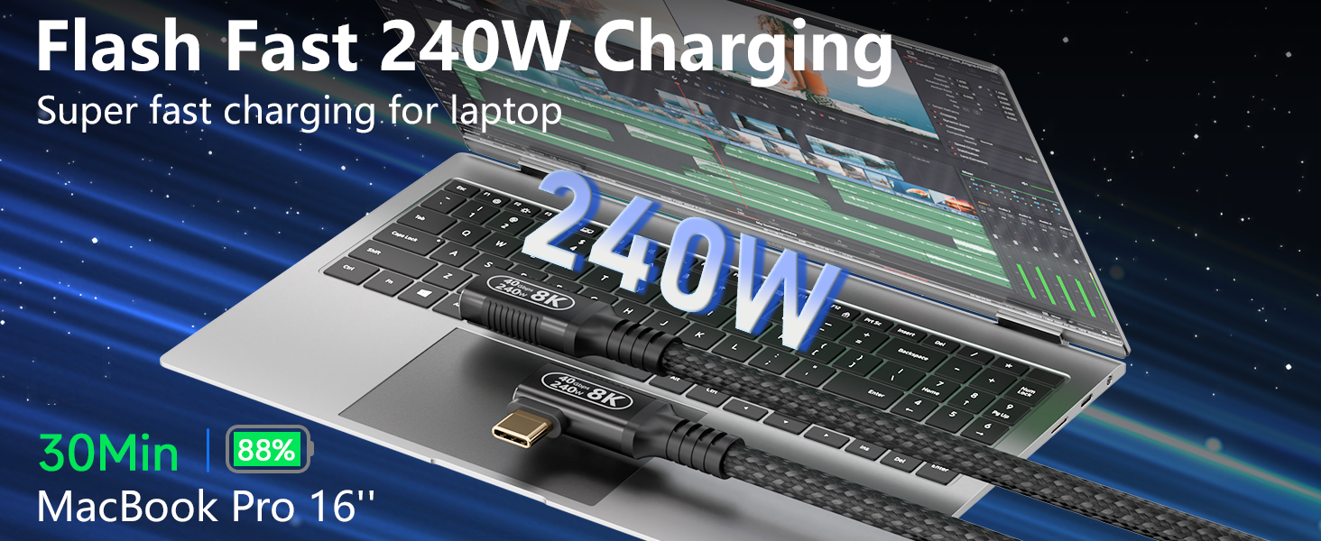 240W PD3.1 Ultra-Fast Charging