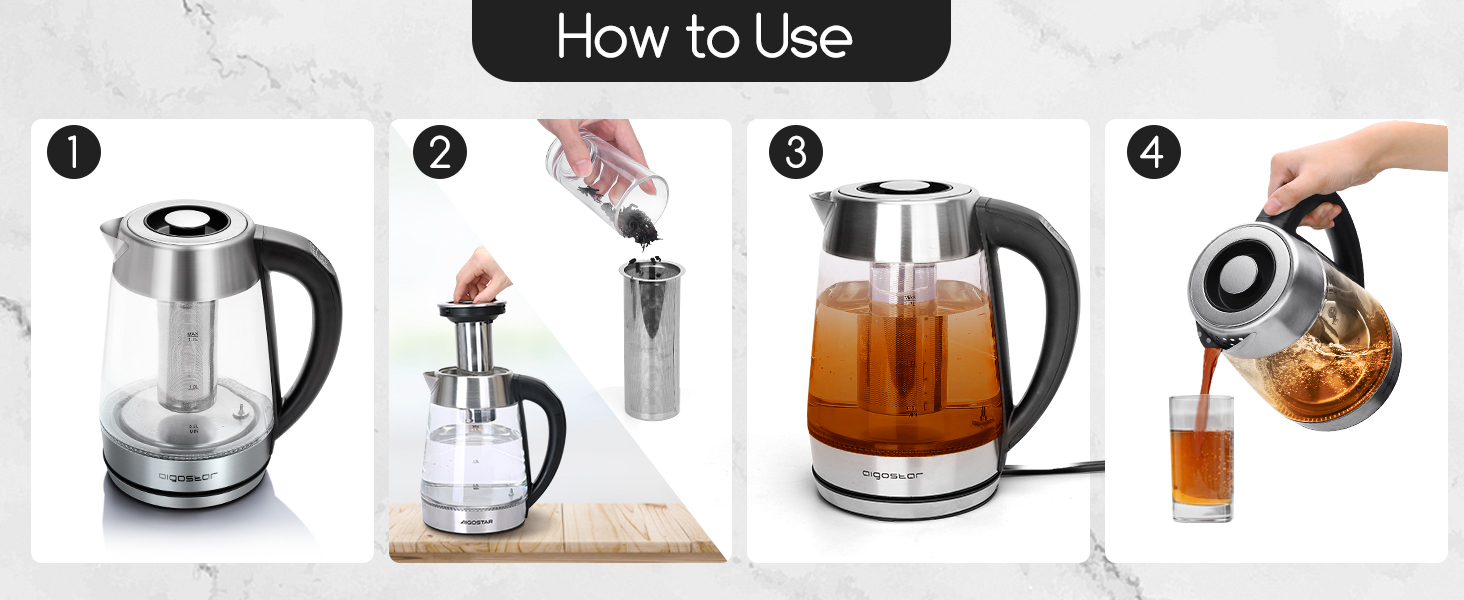 electric kettle temperature control tea kettle water kettle electric teapot glass kettle boiler
