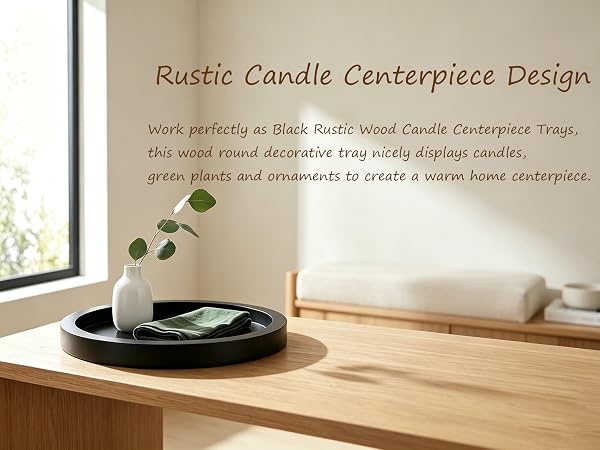 Rustic Candle Centerpiece Design