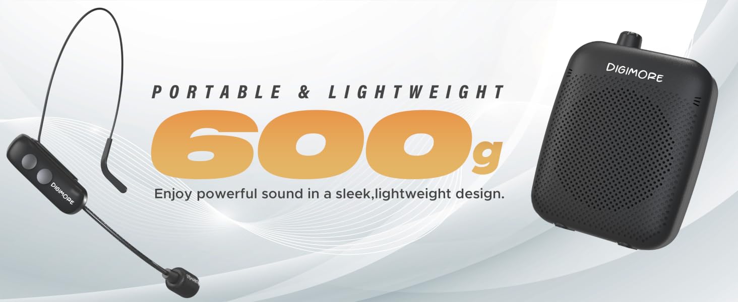 Lightweight portable voice amplifier
