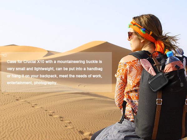 Case is designed with internal tray that perfectly fits the shape for crucial X10 data storage