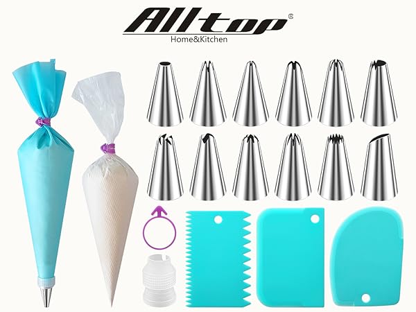 Piping Bags and Tips Set