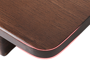 solid wood monitor stand riser rustic brown color
