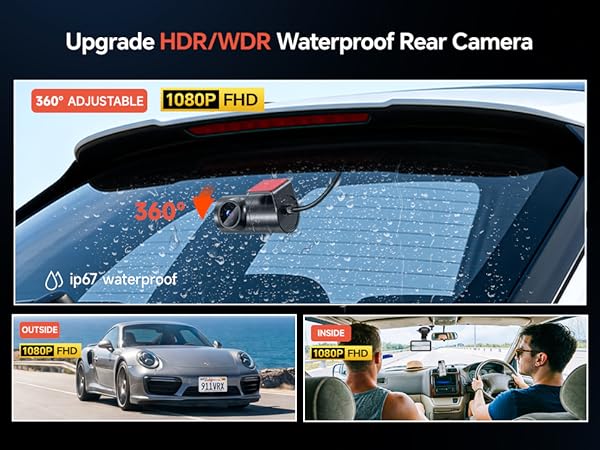 Upgrade HDR/WDR Waterproof Rear Camera