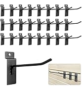ZHLZHL 25 Pack Slatwall Hooks,4 Inch Heavy Duty Slat Wall Hooks,Display Hooks for Garages, Sheds,...