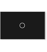 LOUYSGEN WiFi Light Switch,4.65 × 2.83 × 1.34 Inches,Neutral Wire Optional,Glass Panel,2.4GHz Tuy...