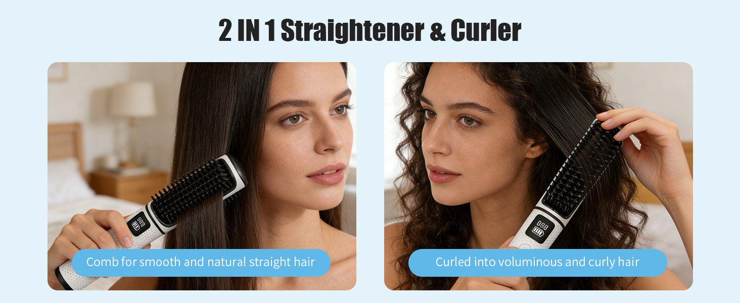 2 IN 1 Straightener &amp;amp;amp; Curler