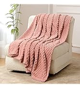 FY FIBER HOUSE Fleece Throw Blanket for Couch 300GSM Super Soft Plush Fuzzy Blankets Lap Blanket ...