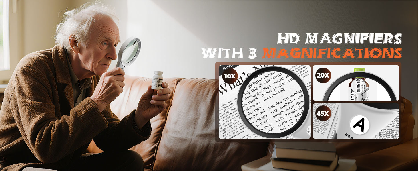 magnifying glass for reading