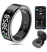 MagLoop Smart Ring Health Tracker for Men/Women,Fitness Ring Sleep Tracker with LED Display Sreee...