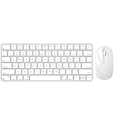 Wireless Keyboard and Mouse for Mac, Bluetooth/2.4G USB Dual-Channel Connection, Multi Device, Re...