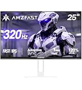Amzfast 25 Inch White Gaming Monitor 320Hz/300Hz/240Hz, FHD 1080P 1ms Fast IPS Monitor, 12 Months...