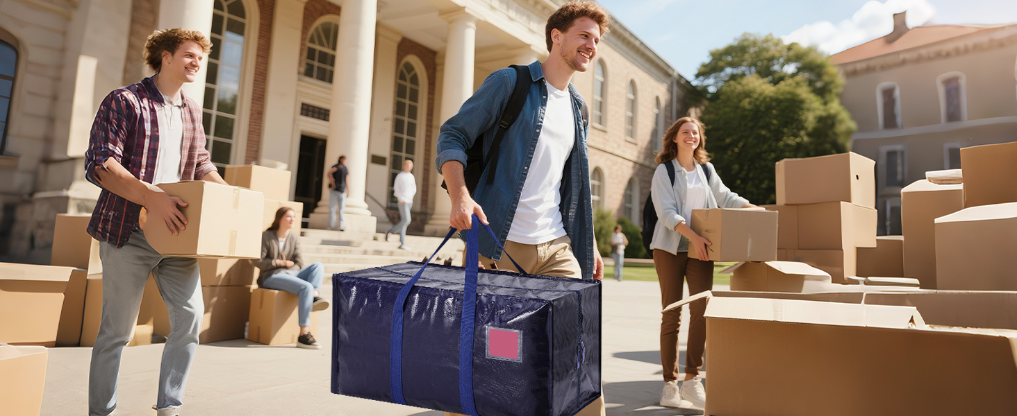 blue bags for moving