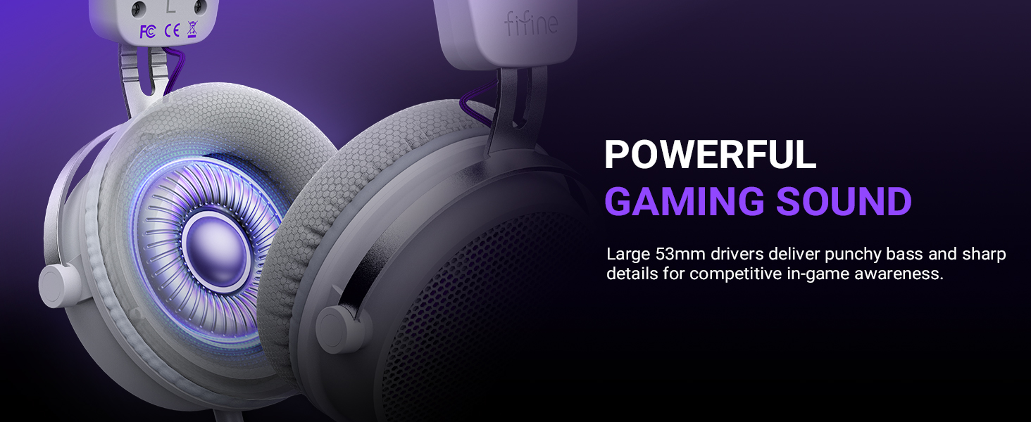 powerful 53mm drivers