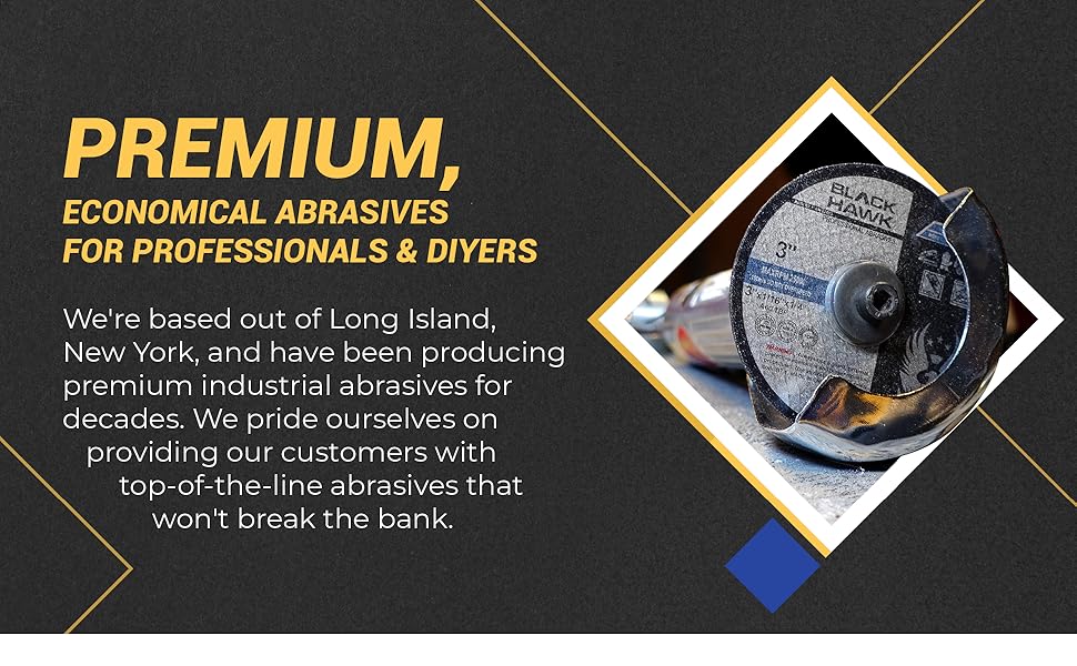 Premium, economical abrasives for professional diyers