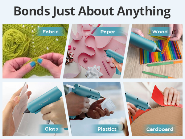 Tilswall Cordless Hot Glue Gun, Fast Preheating