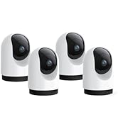 YOTON Indoor Security Camera 4pcs, 2K 360° Wi-Fi Baby Monitor &amp; Pet Camera w/Motion Tracking, 2-W...