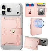 ONETOP for MagSafe Wallet, Stick-On Phone Wallet for Back, Strong Magnetic Wallet with 5 Card Slo...