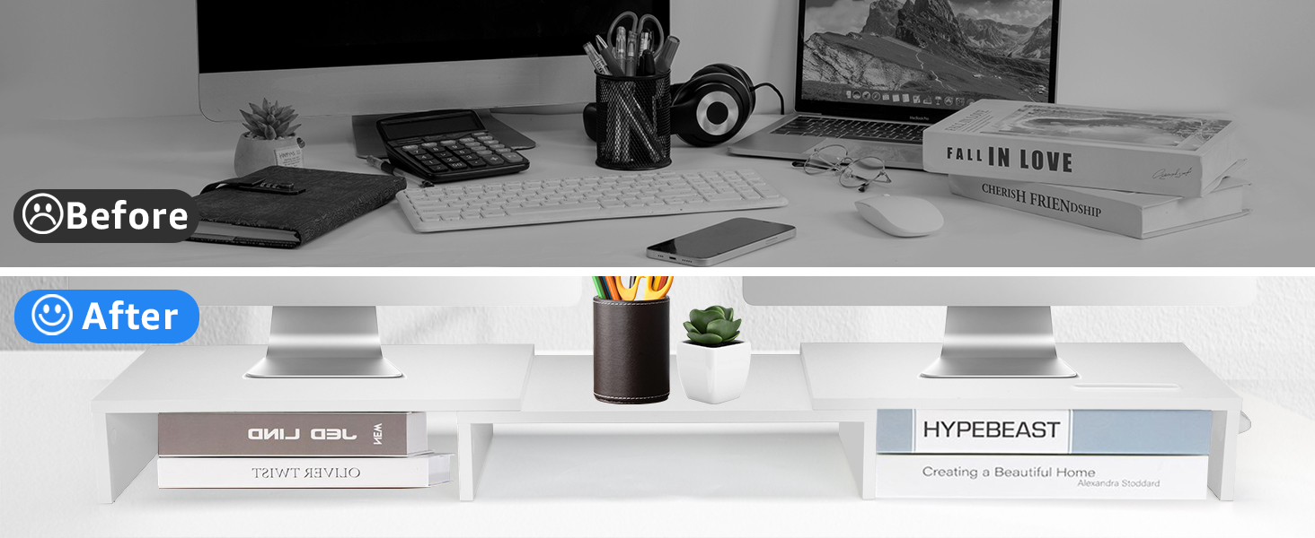 Dual Monitor Stand Riser